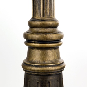 Stalp iluminat exterior stil clasic IP43 H249 Puchberg AL 11K/82508 schwarz-gold/rauch OR 631279 universul-luminii.ro
