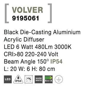Stalp LED cu lumina orientabila pentru iluminat exterior IP54 VOLVER H-80cm 190749 universul-luminii.ro