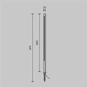 Stalp LED cu tarus iluminat exterior IP65 Pole 80cm 226839 universul-luminii.ro