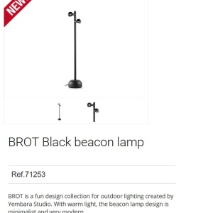 Stalp LED de iluminat exterior BROT 2L H-90cm 92359 universul-luminii.ro