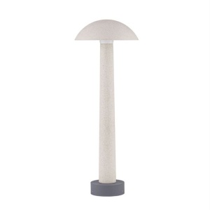 Stalp LED din ciment alb pentru exterior IP65 Tura H-55cm