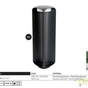 Stalp LED iluminat exterior cu protectie IP65 BU-OH II 71214 182719 universul-luminii.ro