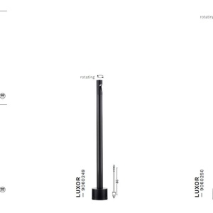 Stalp LED iluminat exterior modern IP65 LUXOR H-90cm 238349 universul-luminii.ro