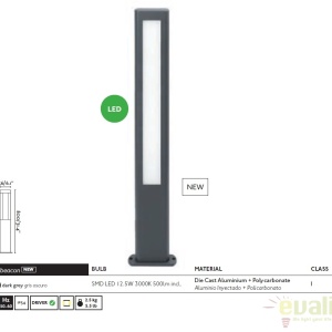 STALP LED ILUMINAT EXTERIOR NANDA H50cm 71217 68109 universul-luminii.ro