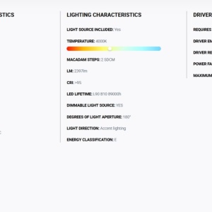 Stalp LED iluminat exterior simetric 180º IP65 RUSH 310cm 4000K DALI 218769 universul-luminii.ro