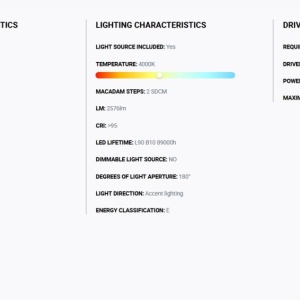 Stalp LED iluminat exterior simetric 180º IP65 RUSH 370cm 4000K 218839 universul-luminii.ro
