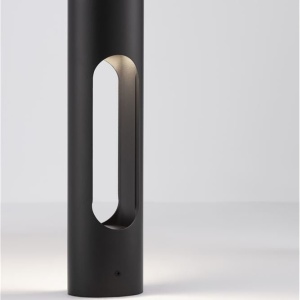 Stalp LED mic pentru exterior design modern IP65 Ellery negru 129789 universul-luminii.ro