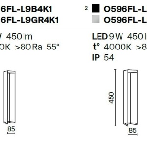 Stalp LED mic pentru iluminat exterior IP54 Essen gri H-65cm 180019 universul-luminii.ro
