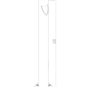 Stalp LED pentru iluminat exterior IP65 Hagen H-60cm 122449 universul-luminii.ro