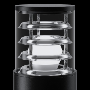 Stalp mic de exterior cu protectie IP54, Bronx negru 201159 universul-luminii.ro