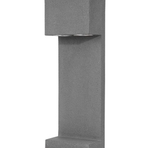 Stalp modern de exterior IP65 GRANTE gri ciment, H-60cm 84729 universul-luminii.ro