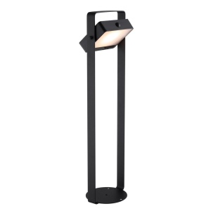 Stalp solar cu senzor de miscare, protectie IP44, Saulio negru