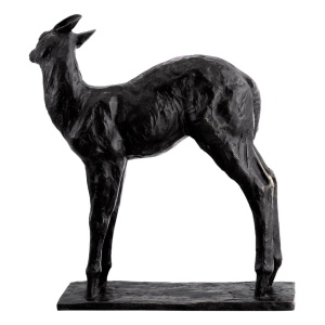 Statueta decorativa din bronz Deer - Img 4