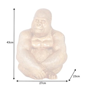Statueta decorativa gorila Kong aurie A-41687 VC - Img 2