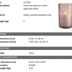 Suport lumanare design LUX Spencer S pink - Img 5