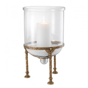 Suport lumanare LUX Grace, alama finisaj vintage 113691 HZ