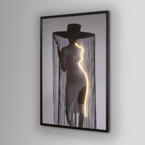 Tablou de perete decorativ cu iluminat Diva - Img 4