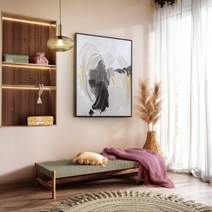 Tablou de perete pictura acrilica Rasgos I 75x100cm - Img 6