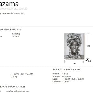 Tablou decorativ 90x120cm Tazama SV-207393 - Img 5