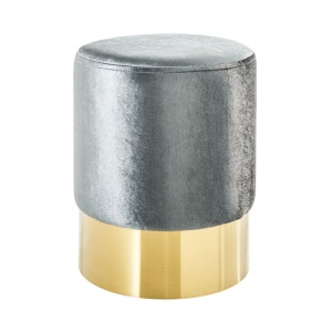 Taburete Modern Barock 35cm, argintiu/ auriu A-38577 VC