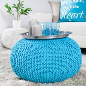 Taburete multifunctional Leeds 50cm albastru A-23104 VC - Img 3