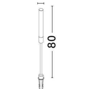 Tarus LED modern iluminat exterior ambiental IP65 PIPE H-80cm 152959 universul-luminii.ro