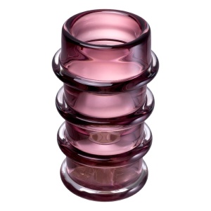 Vas decorativ din sticla design LUX Bloom pink - Img 3