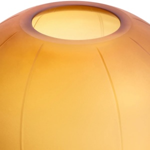 Vas decorativ din sticla design LUX Zenna S, amber - Img 5