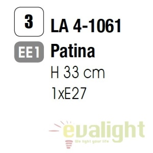 Veioza birou / Lampa de masa Nemo LA 4-1061 Patina OR 58609 universul-luminii.ro