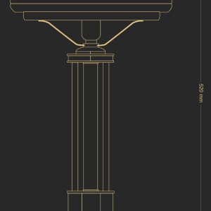 Veioza design clasic realizata manual Decor - Img 3