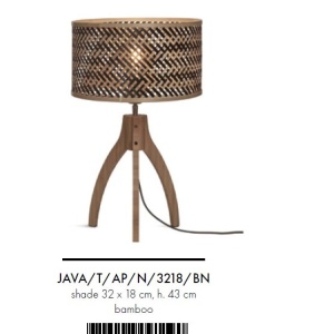 Veioza eco din bambus Java 3-pt bl/3218, bl/nat 120789 universul-luminii.ro