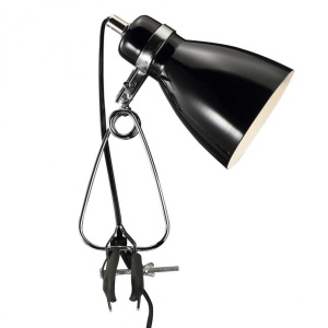 Veioza, Lampa cu clip Cyclone neagra 73072003NL