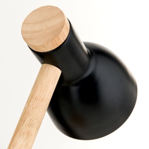 Veioza/Lampa de birou reglabila ANIKA lemn/negru 235569 universul-luminii.ro
