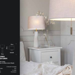 Veioza, Lampa de masa, Alabastru, Textil Alb, Linen 192989 universul-luminii.ro