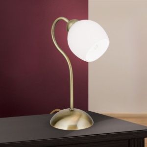 Veioza / Lampa de masa clasica Tulpo LA 4-1098/1 Patina OR