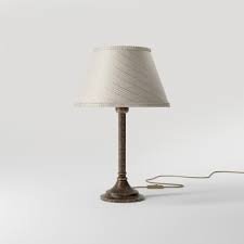Veioza, Lampa de masa cu abajur elegant Ivory Striped - Img 4