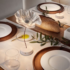 Veioza, Lampa de masa cu baterii ideala restaurant, realizata manual Lafleur prisma 215639 universul-luminii.ro