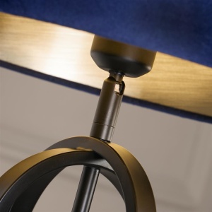 Veioza/Lampa de masa decorativa Chic negru/navy - Img 4