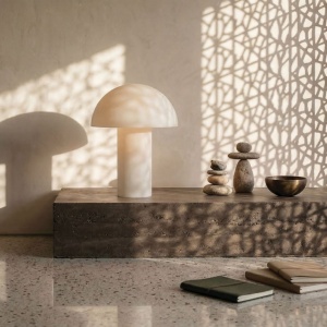 Veioza/Lampa de masa decorativa ghips Masu