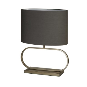 Veioza/Lampa de masa decorativa Sleek bronz/gri - Img 3