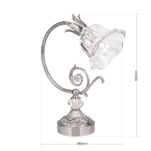 Veioza, Lampa de masa design clasic LA BOHEME, argintiu antic 163779 universul-luminii.ro