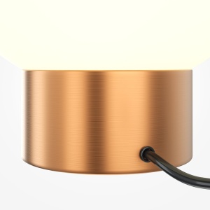 Veioza/Lampa de masa design decorativ Basic alb/auriu 227599 universul-luminii.ro