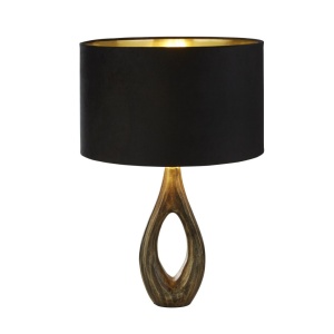 Veioza/Lampa de masa design decorativ Bucklow, negru