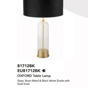 Veioza/Lampa de masa design decorativ Oxford alama, negru 139849 universul-luminii.ro