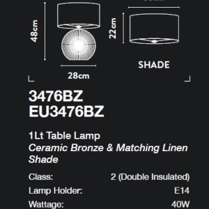 Veioza/Lampa de masa design elegant Belle 148429 universul-luminii.ro