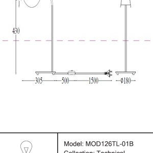 Veioza, Lampa de masa design high-tech minimalist Mollis 100669 universul-luminii.ro