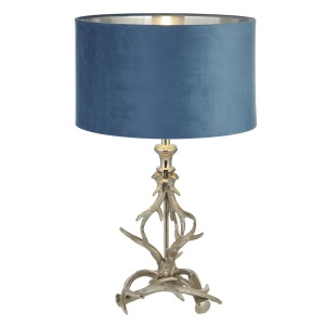 Veioza/Lampa de masa design lux elegant Belle argintiu/teal