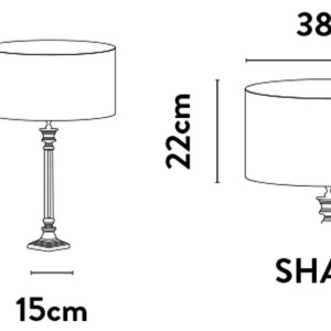Veioza/Lampa de masa design lux elegant Belle crom/gri 229299 universul-luminii.ro