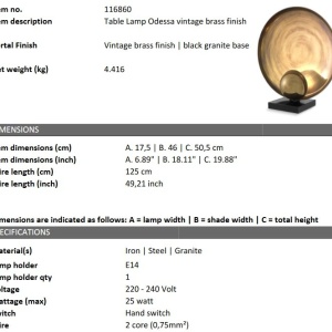Veioza, Lampa de masa design LUX Odessa 55379 universul-luminii.ro