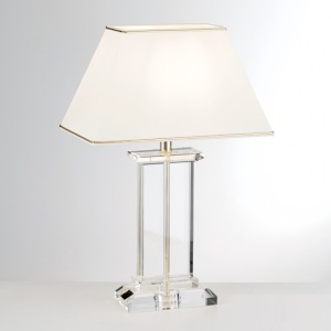 Veioza, lampa de masa design LUX VERONIQUE, auriu/ abajur crem 197379 universul-luminii.ro